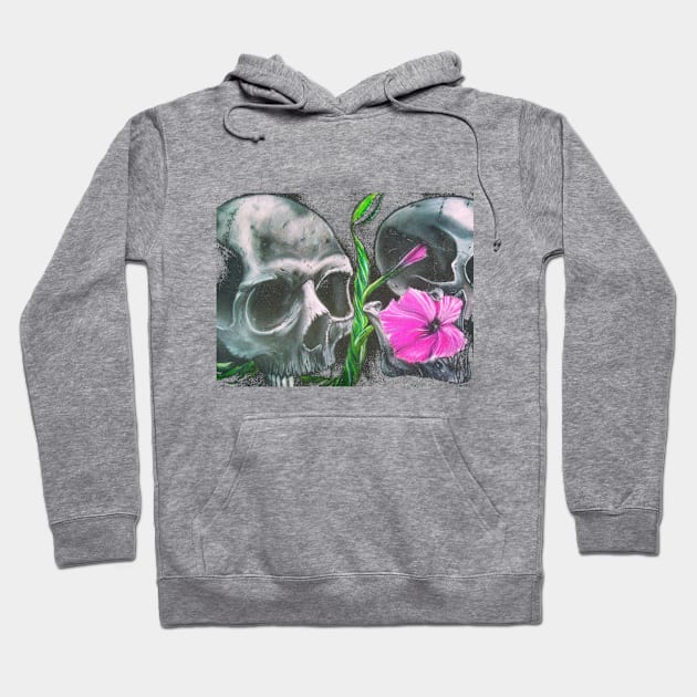 For the Love of Skulls Hoodie by SeanKalleyArt